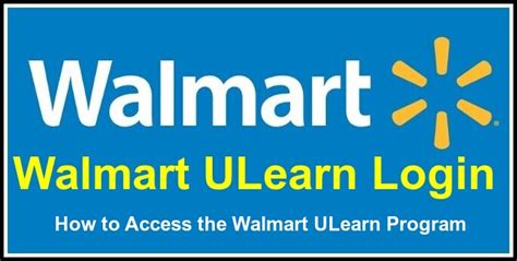 Walmart ulearn login - Walmart described the deal as the 